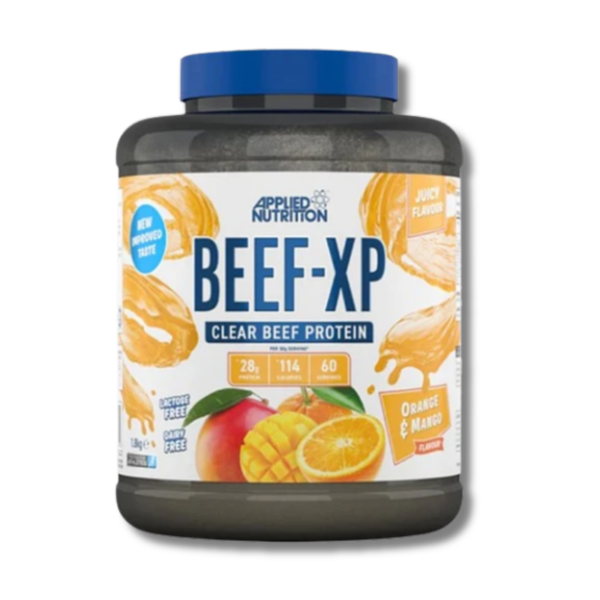 BEEF-XP Clear Protein ISOLATE - 1.8 kgs / 60 servicios, orange & mango (TEXTURA DE JUGO)