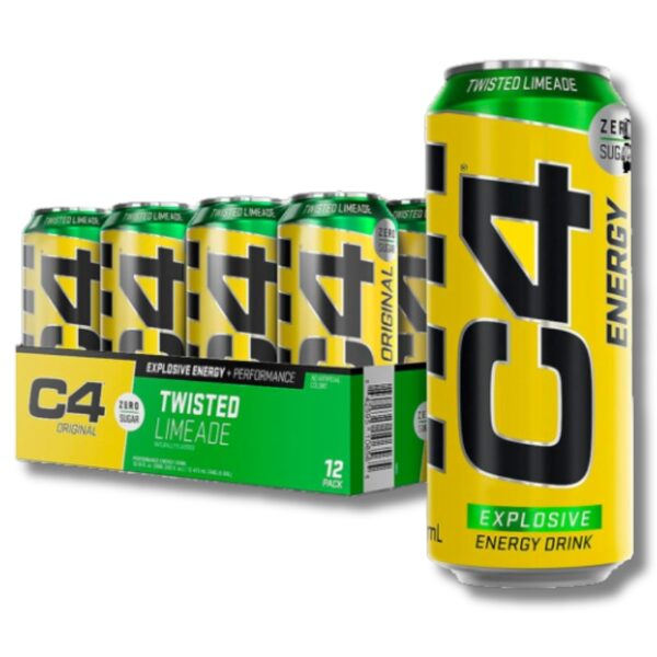 C4 ENERGY Drink - 12 latas / 473 ml, twisted limeade