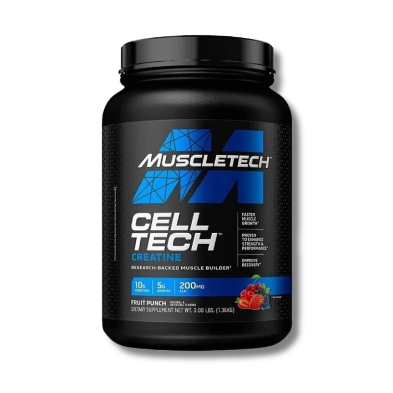 xr:d:DAFkuyj9lr4:4,j:2651886683182437448,t:23060419 CELLTECH Creatine - 3 lbs / 28 servicios, fruit punch - Imagen 1