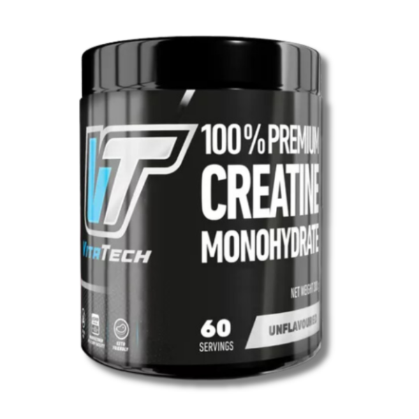 100% PREMIUM Creatina Monohydrate - 300 grs / 60 servicios, unflavored