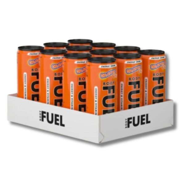 Body FUEL Energy Drink - 12 latas / 330 ml, orange