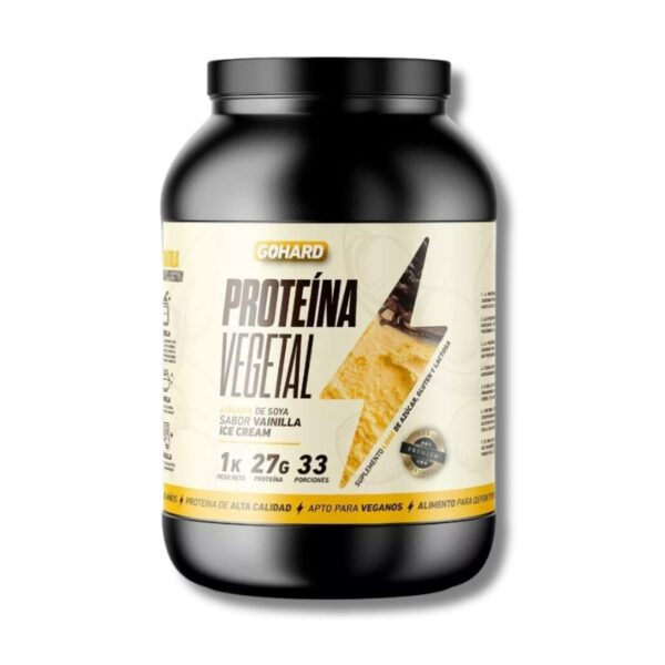 Proteína VEGETAL - 1 kg / 33 servicios, vainilla ice cream
