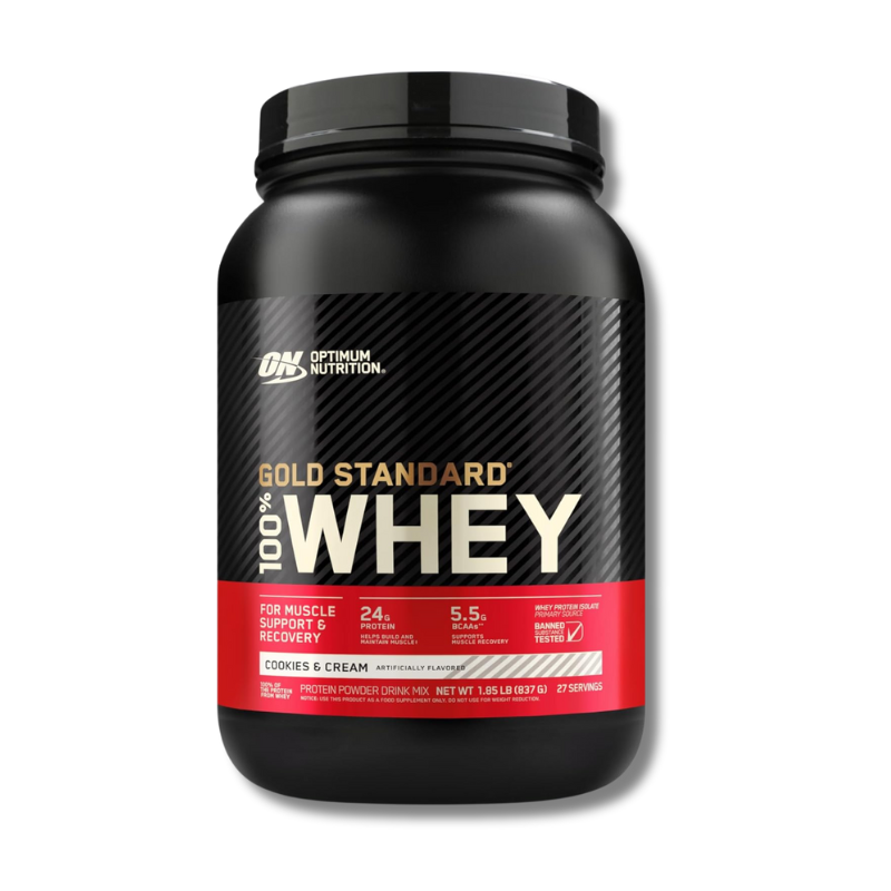 GOLS-STANDARD-2-lbs-cookies.png GOLD STANDARD 100% Whey - 1.85 lbs / 27 servicios, cookies & cream - Imagen 1