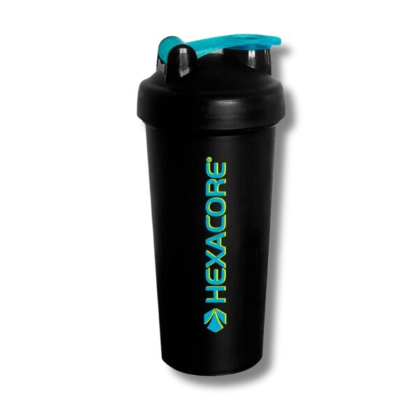 Shaker HEXACORE c/batidor Black - 700 ml