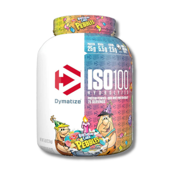 ISO 100 Hydrolyzed - 5 lbs / 75 servicios, birthday cake pebbles