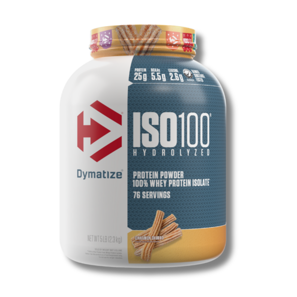 ISO 100 Hydrolyzed - 5 lbs / 76 servicios, cinnamon churro