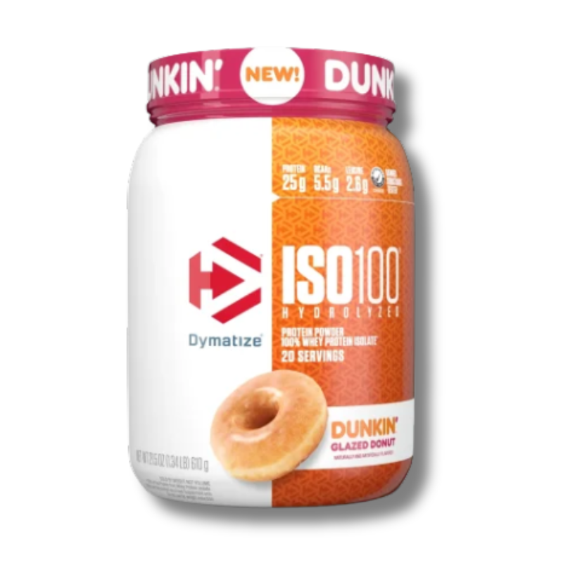 ISO-100-DUNKIN-GLAZED.png ISO 100 Hydrolyzed DUNKIN’ - 1.34 lbs / 20 servicios, glazzed dunkin - Imagen 1