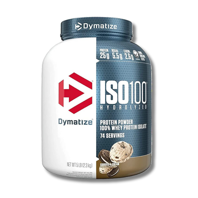 ISO-100-cookies.png ISO 100 Hydrolyzed - 5 lbs / 74 servicios, cookies & cream - Imagen 1