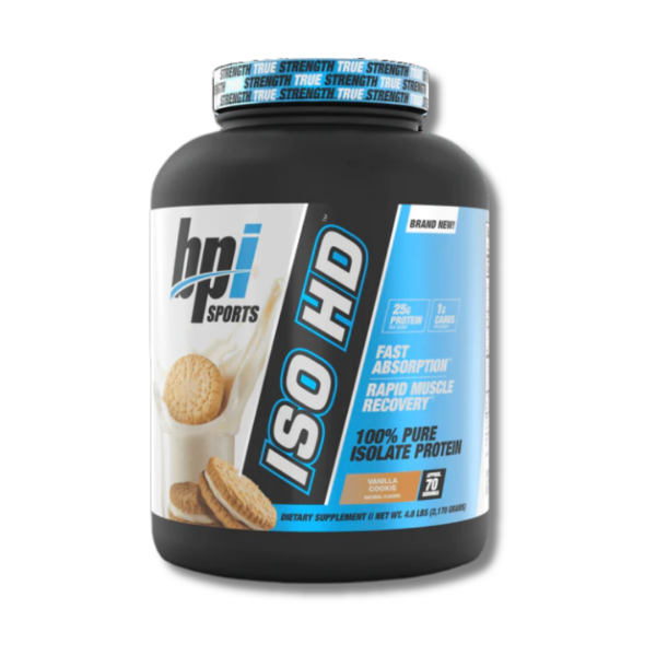 ISO HD 100% Pure Isolate Protein - 4.8 lbs / 70 servicios, vainilla cookie