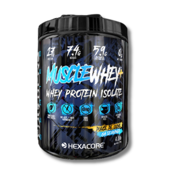 Muscle Whey ISOLATE - 4.8 lbs / 64 servicios, dulce de leche