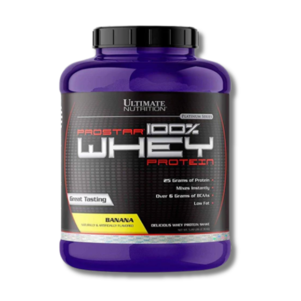 PROSTAR 100% Whey Protein - 5.28 lbs / 80 servicios, banana