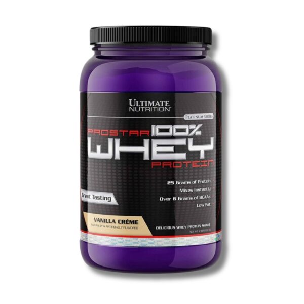 PROSTAR 100% Whey Protein – 2 lbs / 30 servicios, vainilla créme