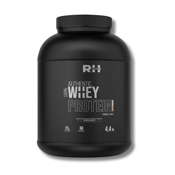 AUTHENTIC 100% Whey Protein - 4.4 lbs / 60 servicios, vainilla coco