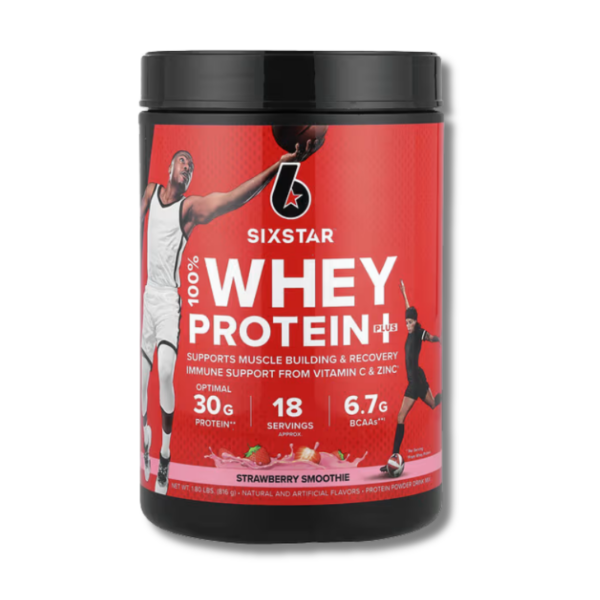 100% WHEY Protein PLUS - 1.80 lbs / 18 servicios, strawberry smoothie