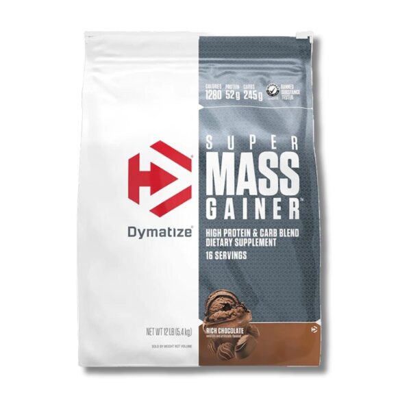 Super MASS GAINER - 12 lbs / 16 servicios, rich chocolate
