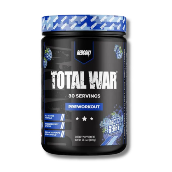 TOTAL WAR PreWorkout - 600 grs / 30 servicios, artic berry
