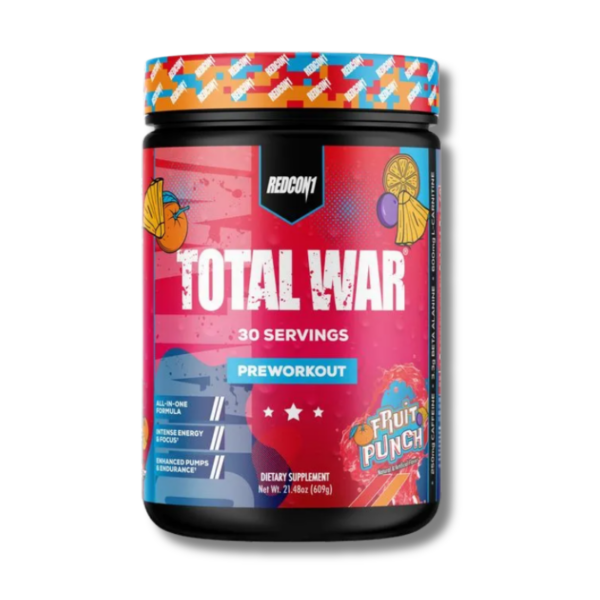 TOTAL WAR PreWorkout - 609 grs / 30 servicios, fruit punch