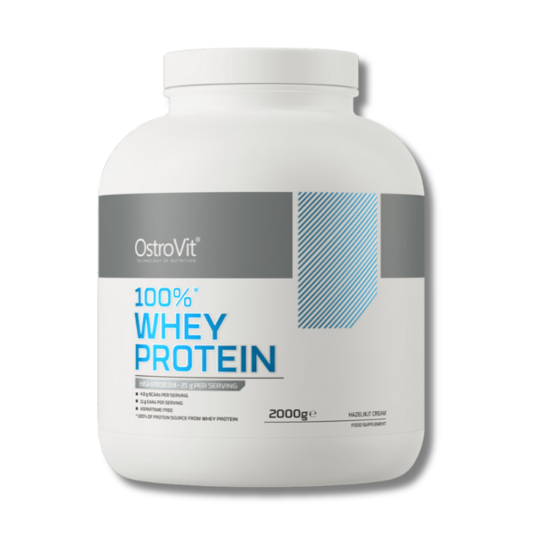 100% WHEY Protein - 2000 grs / 66 servicios, hazelnut cream