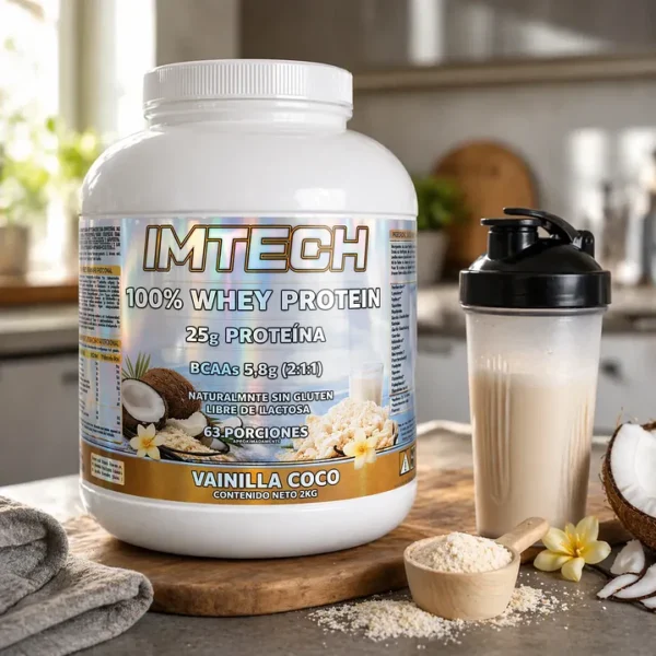 100% Whey Proteín Imtech, 2 kg vainilla coco